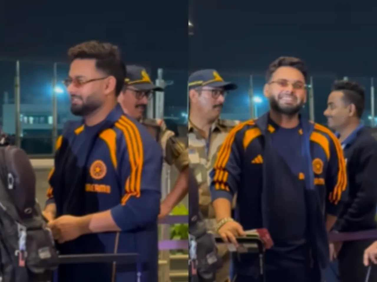 Rishabh Pant at airport before leaving for England 
