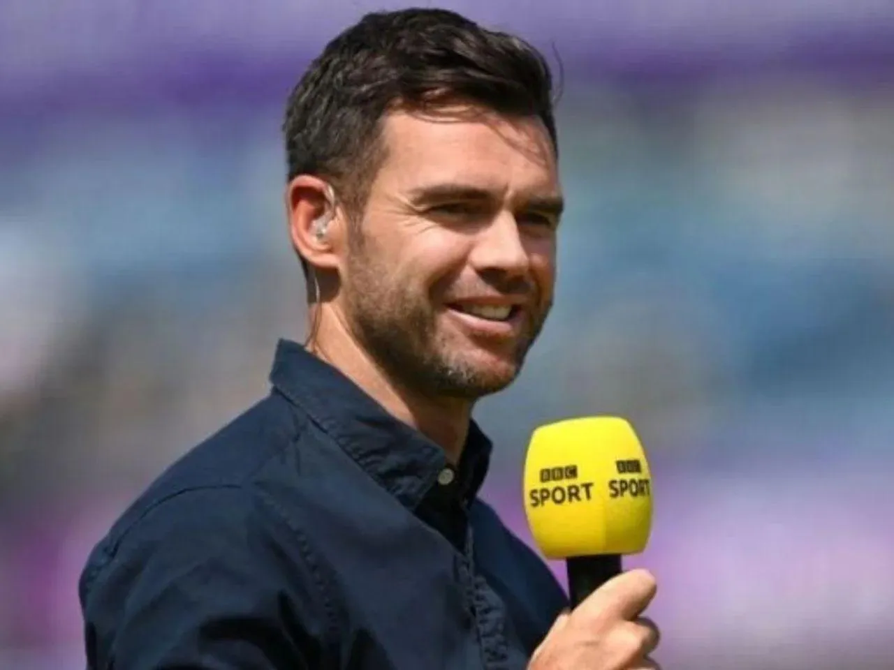 James Anderson reacts after England vs India Test series gets his name 