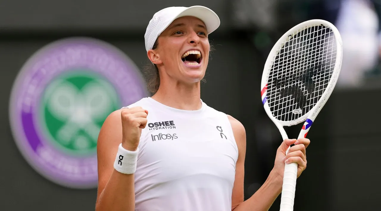 Iga Swiatek at the Wimbledon Championships