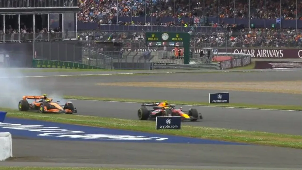 Lando Norris and Isack Hadjar