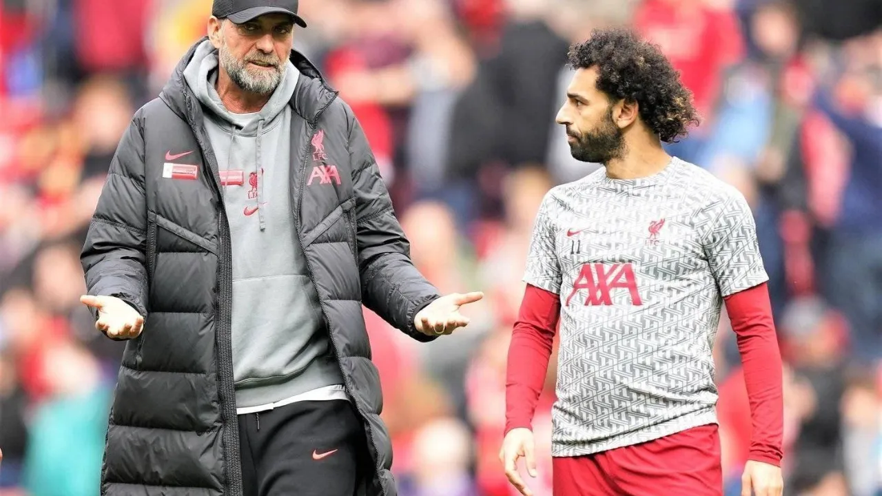 Jurgen Klopp and Salah