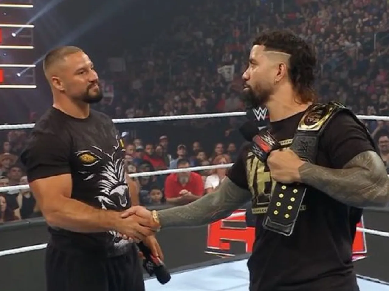 WATCH: 'There are some dogs in here' - Jey Uso acknowledges Bron Breakker's hype on WWE Raw