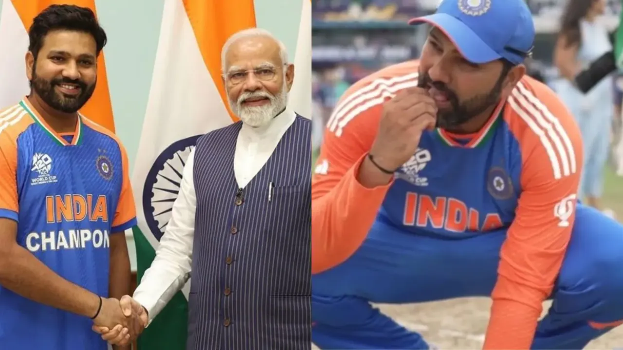 Rohit Sharma and Narendra Modi (Source: X)