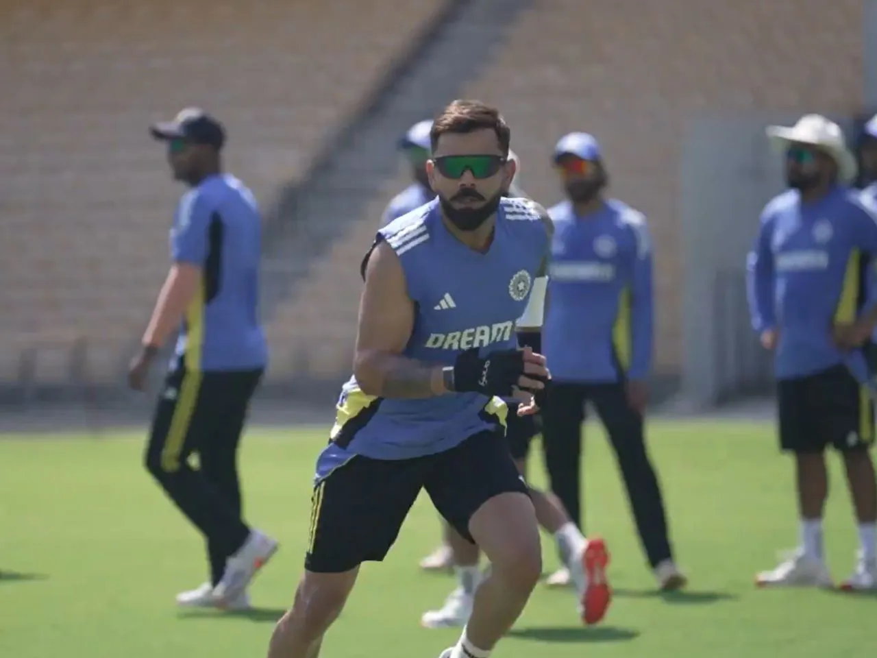 India's training session ahead of 1st Test (Source: X)