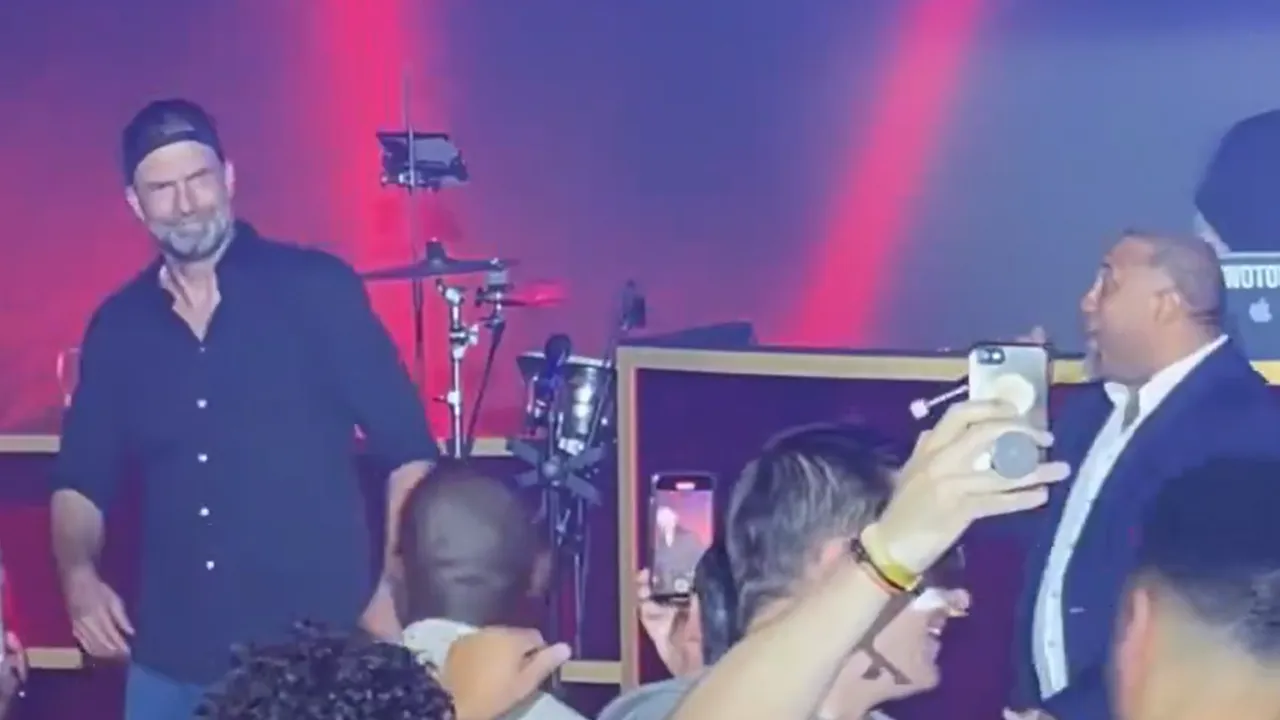 WATCH: Jurgen Klopp dancing with John Barnes at Liverpool's end-of-season party