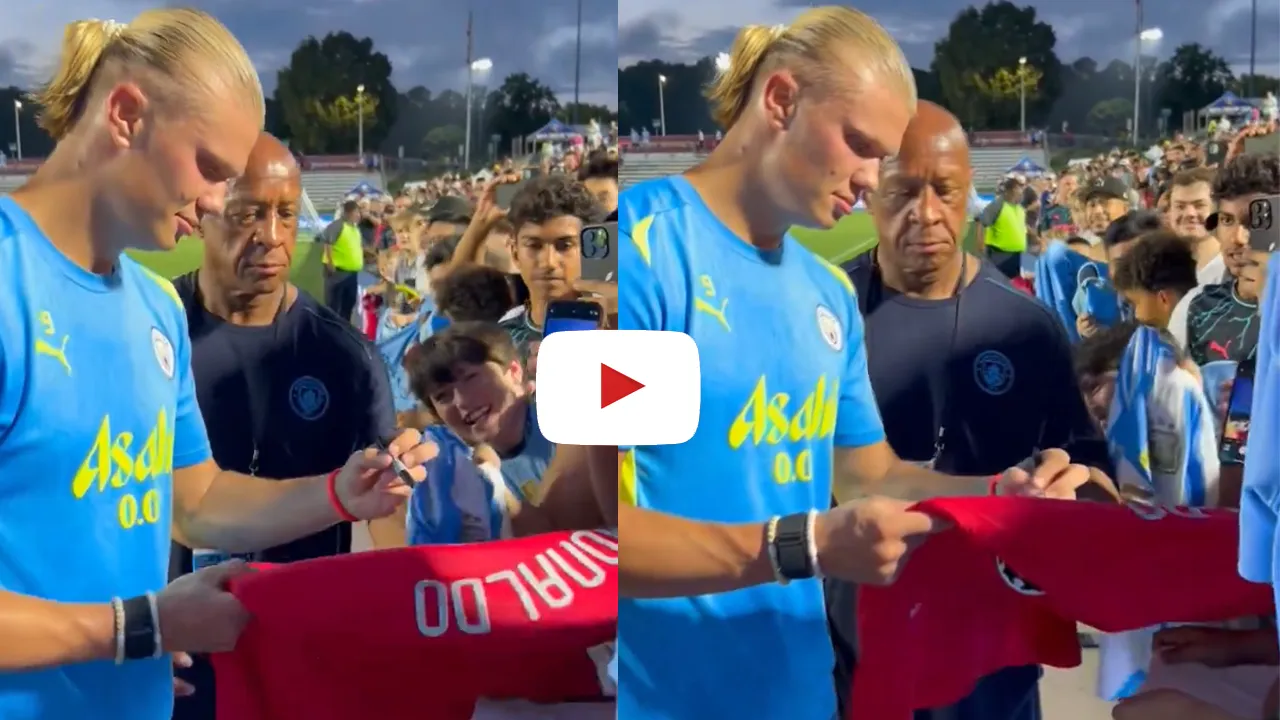 Erling Haaland Manchester United jersey