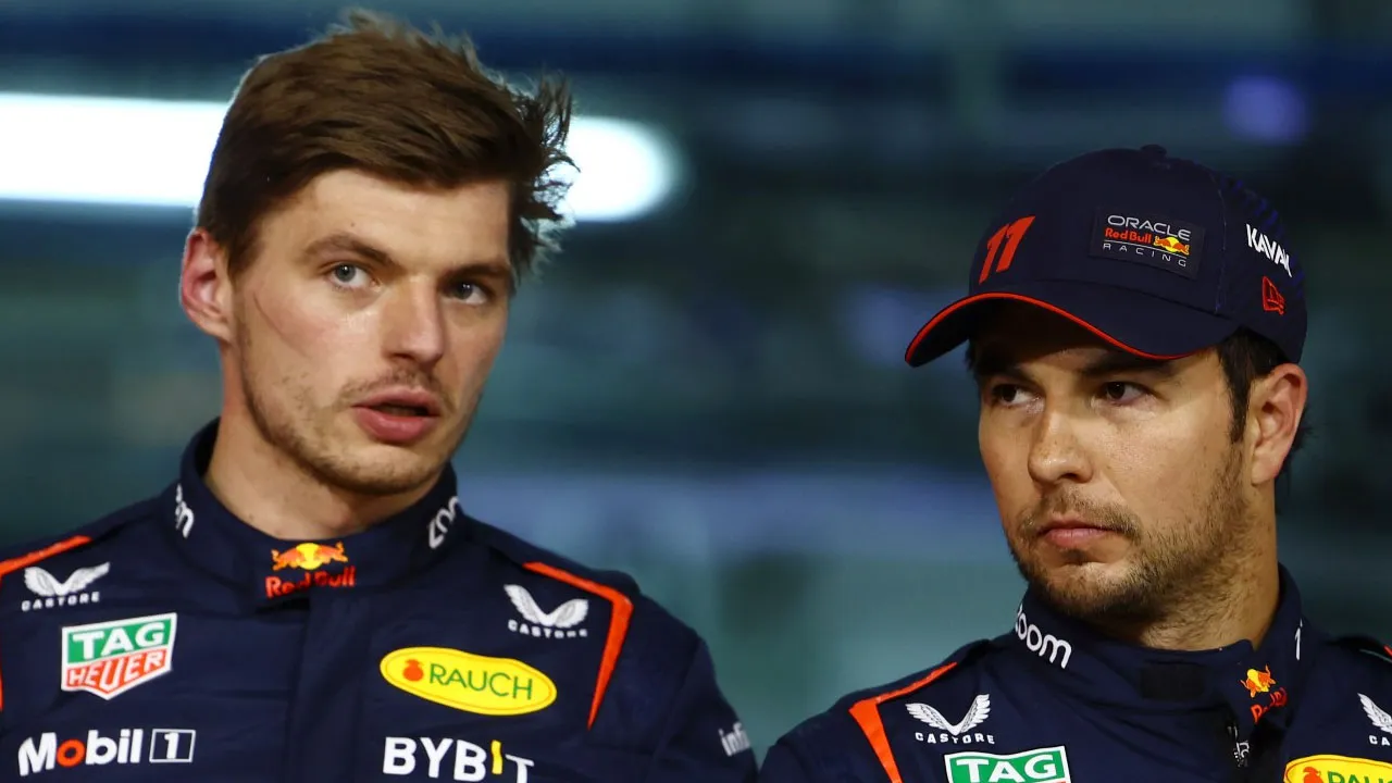 Max Verstappen and Sergio Perez 