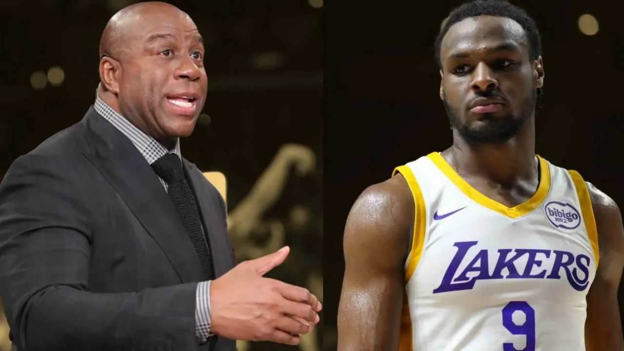 Magic Johnson and Bronny James