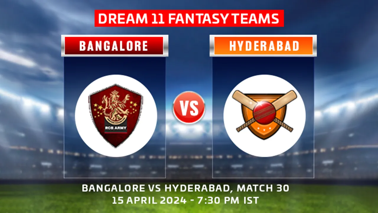 RCB vs SRH Dream11 