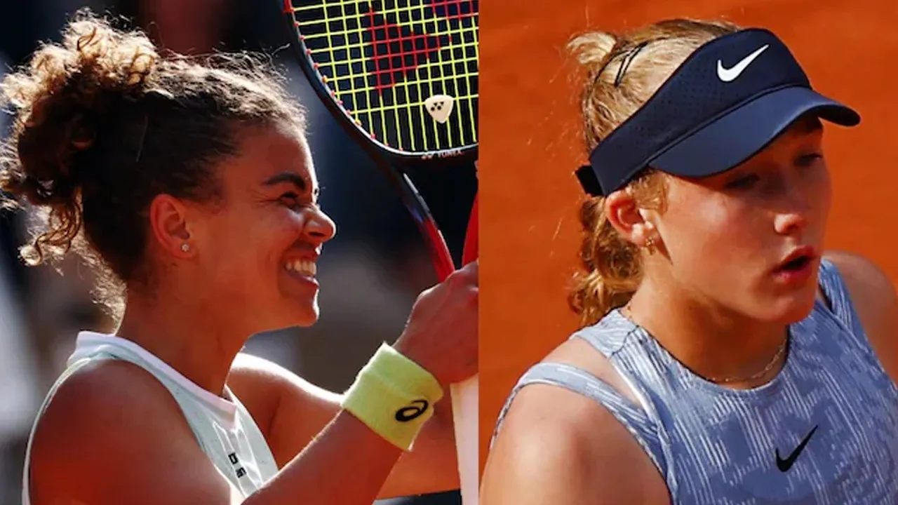 Jasmine Paolini and Mirra Andreeva (Source - X)