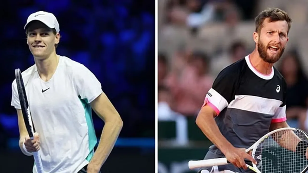 Jannik Sinner vs Corentin Moutet (Source - X)