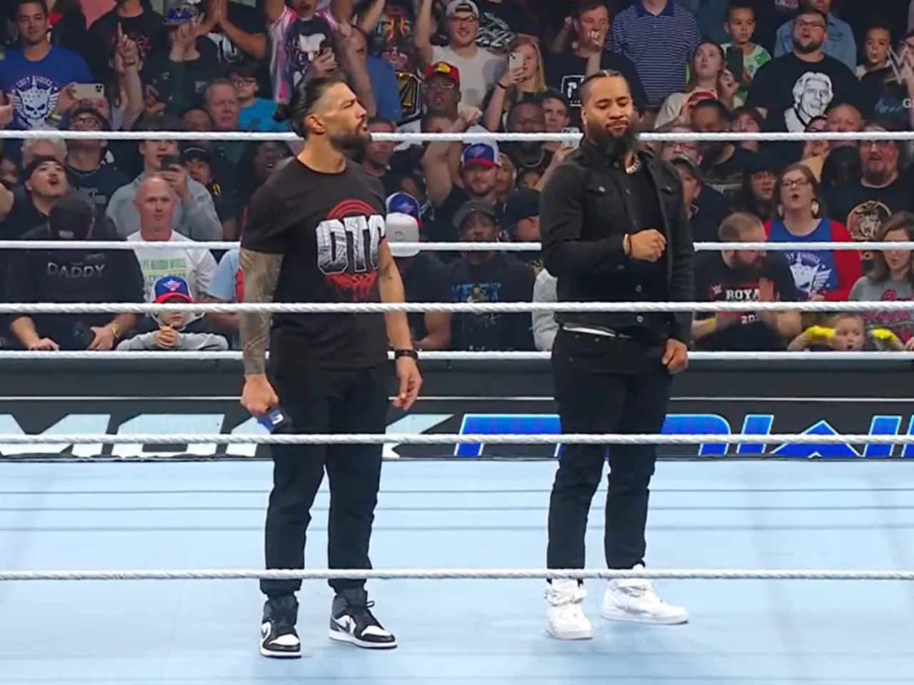 WATCH: Roman Reigns asks fans to acknowledge Jimmy Uso on WWE Smackdown