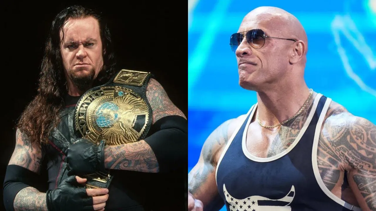 The Undertaker-The Rock (source: Twitter)