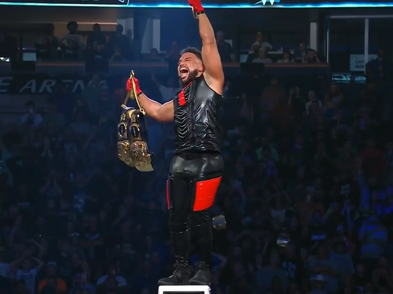 WATCH: Infamous Tonga Loa clinches tag team titles by climbing ladder on WWE Smackdown