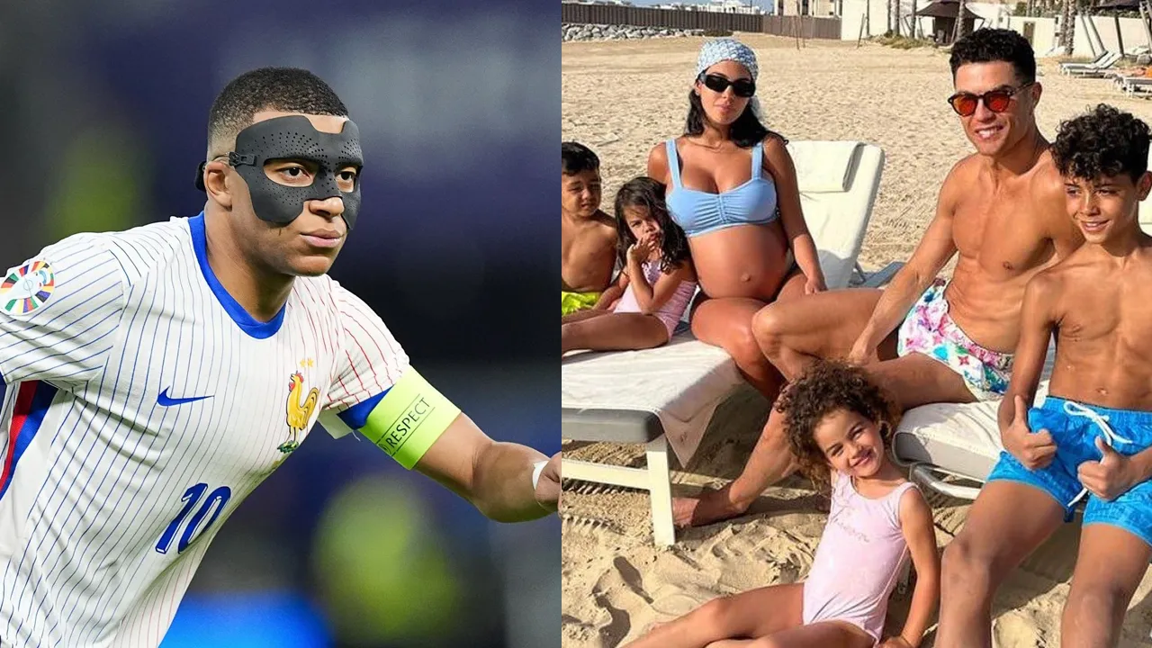 Kylian Mbappe and Cristiano Ronaldo daughter
