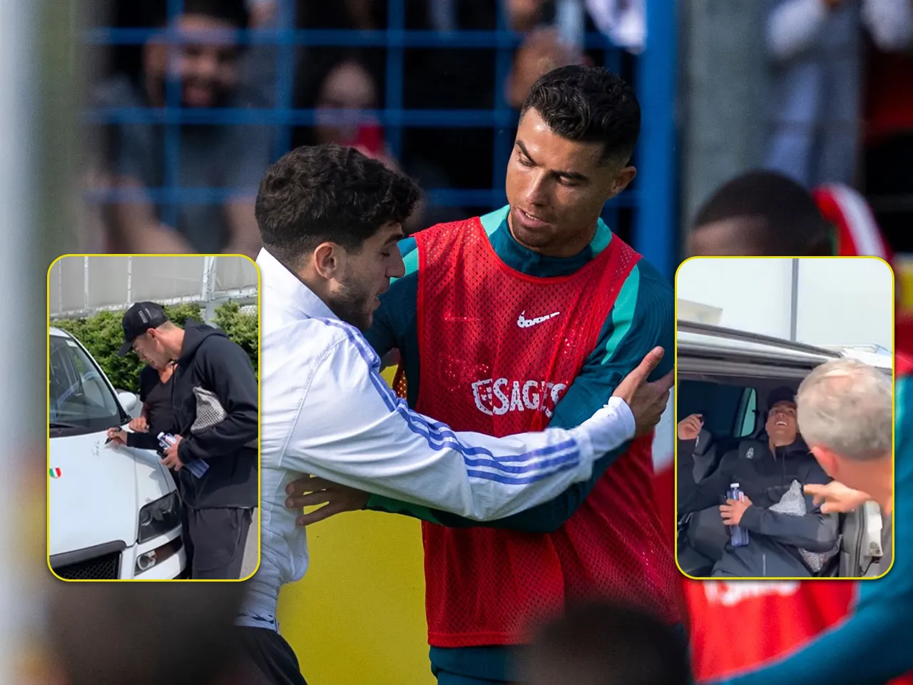 Cristiano Ronaldo signs car