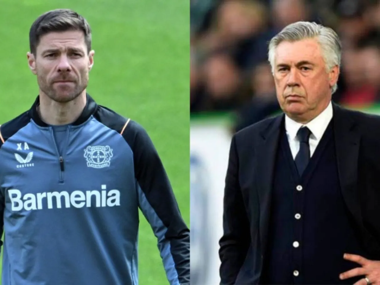 Xabi Alonso and Carlo Ancelotti