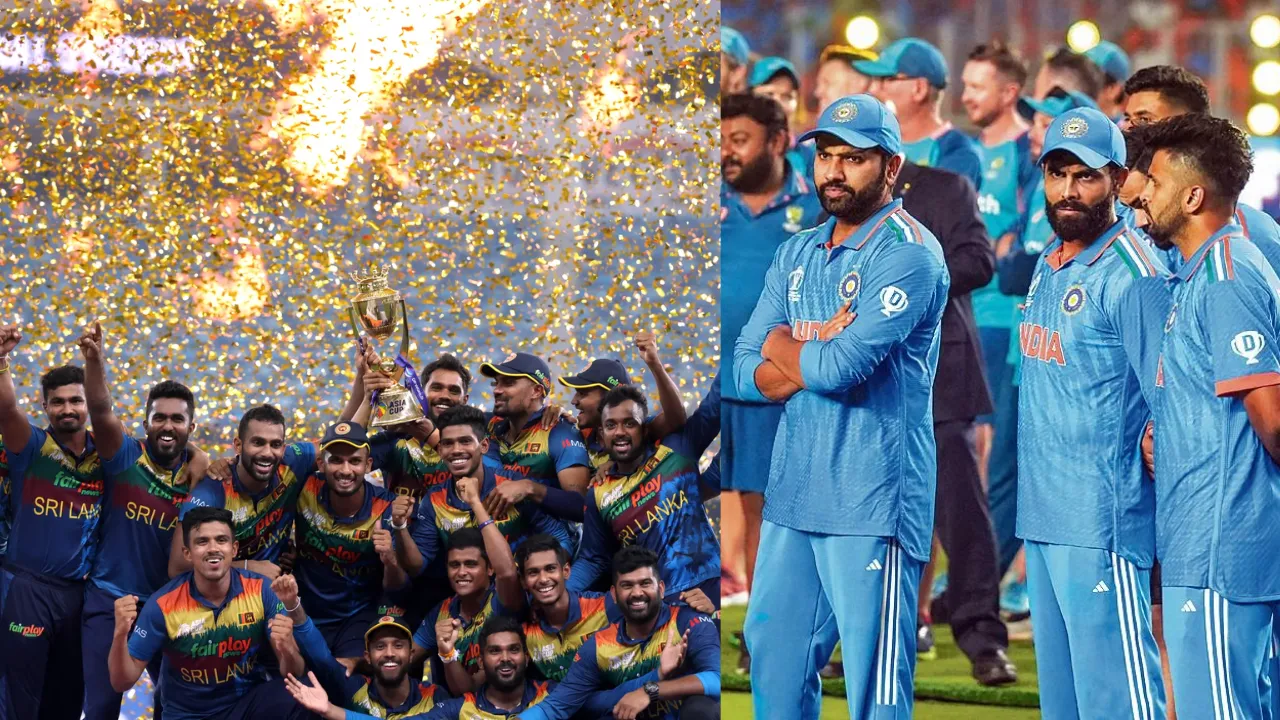 Sri Lankan team and Indian team (Source: X)