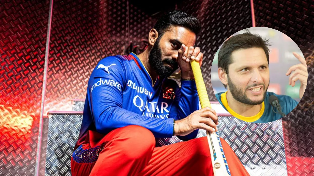 Dinesh Karthik and Shahid Afridi (File Photo: Internet) 