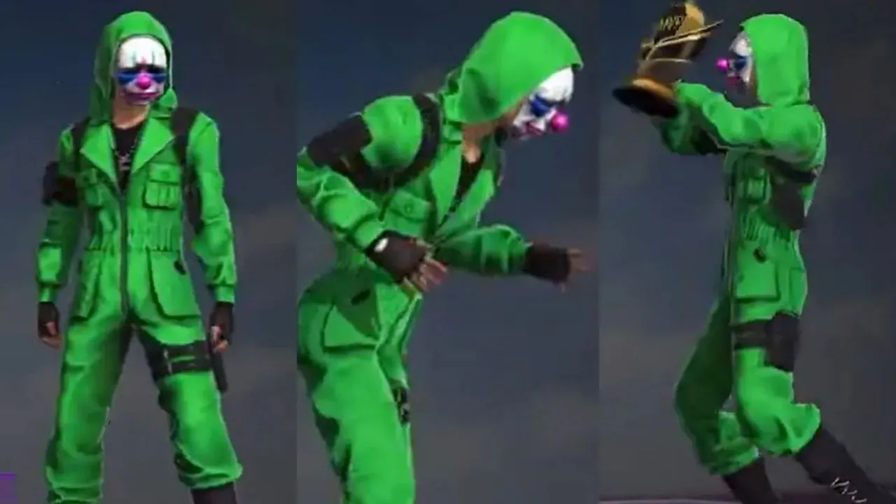 Free Fire X Rohit Sharma emote 