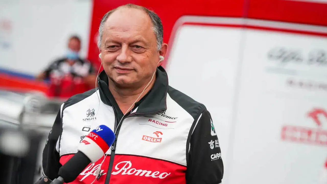 Ferrari team principal Frederic Vasseur