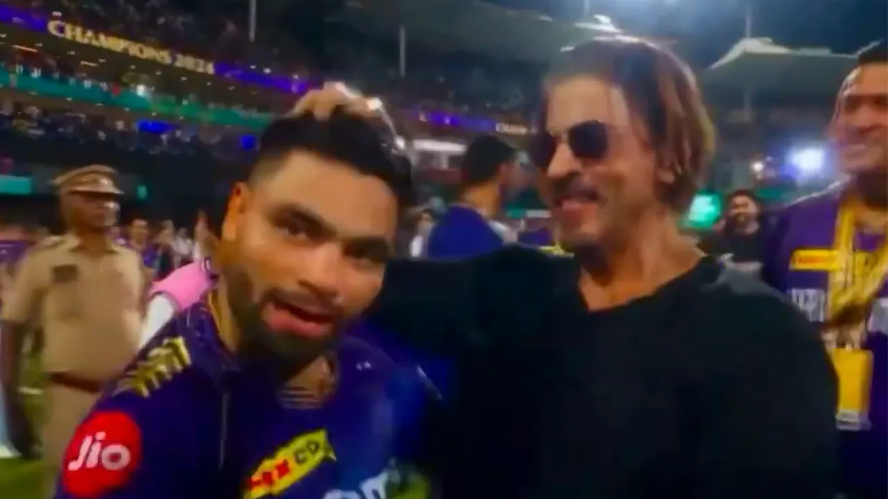 Rinku Singh and Shahrukh Khan (File Photo: Screengrab/X) 
