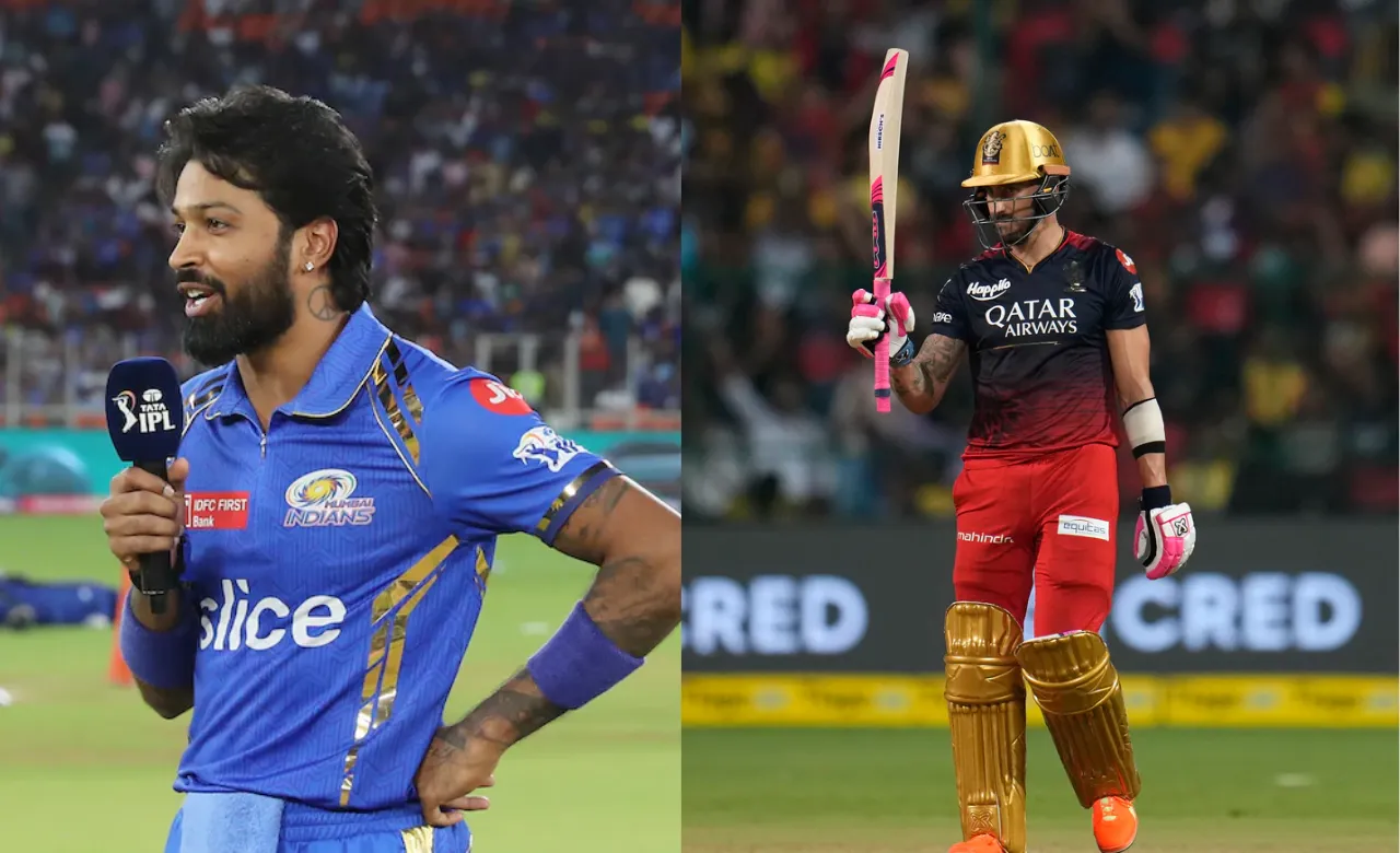 Hardik Pandya and Faf du Plessis