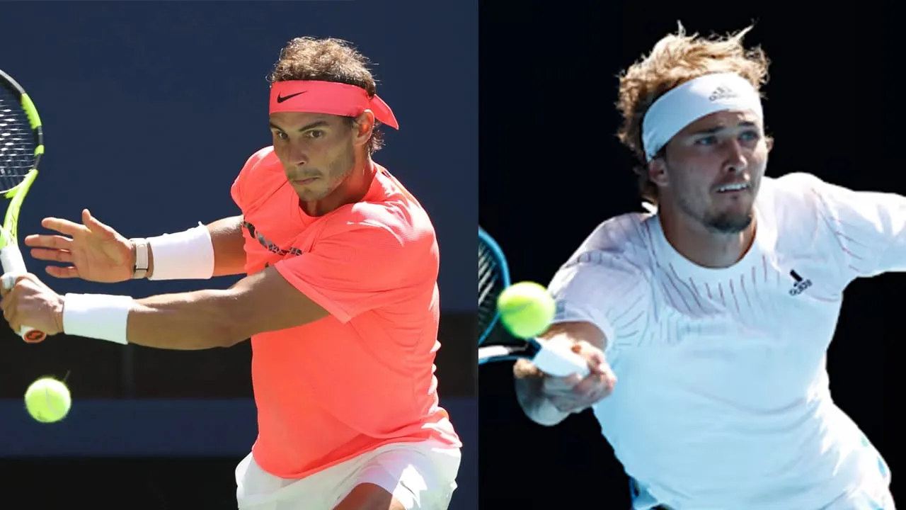 Rafael Nadal vs Alexander Zverev (Source - Twitter)