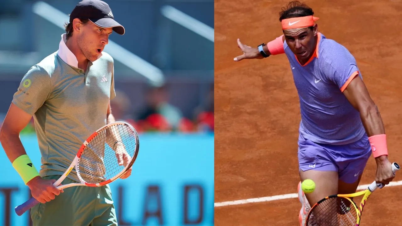 Dominic Thiem-Rafael Nadal (Source: X)