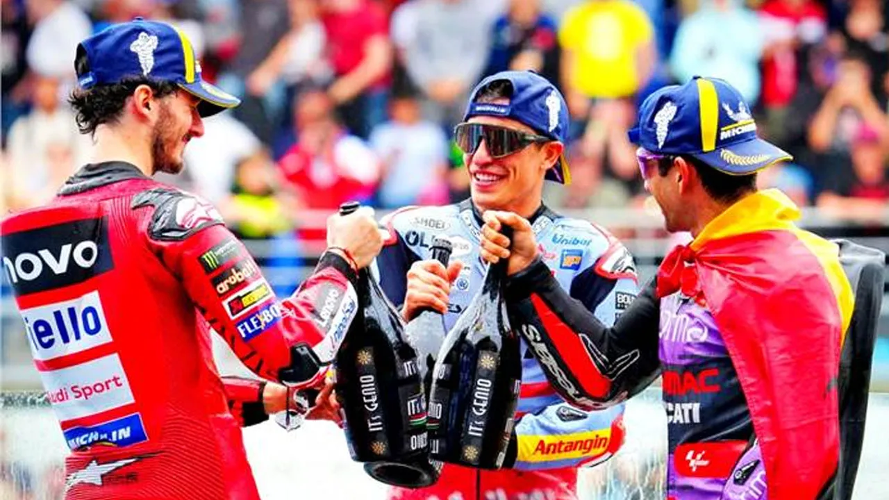 Jorge Martin, Marc Marquez and Francesco Bagnaia