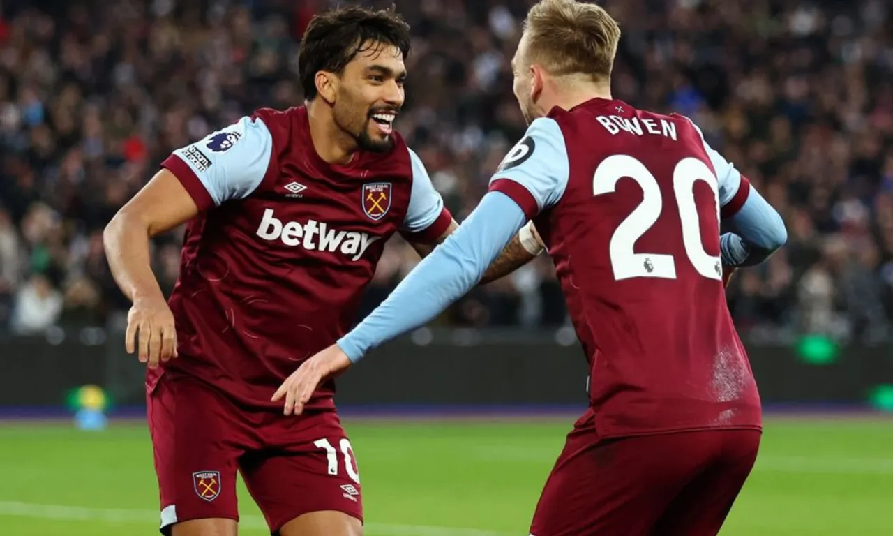 Lucas Paqueta and Jarrad Bowen