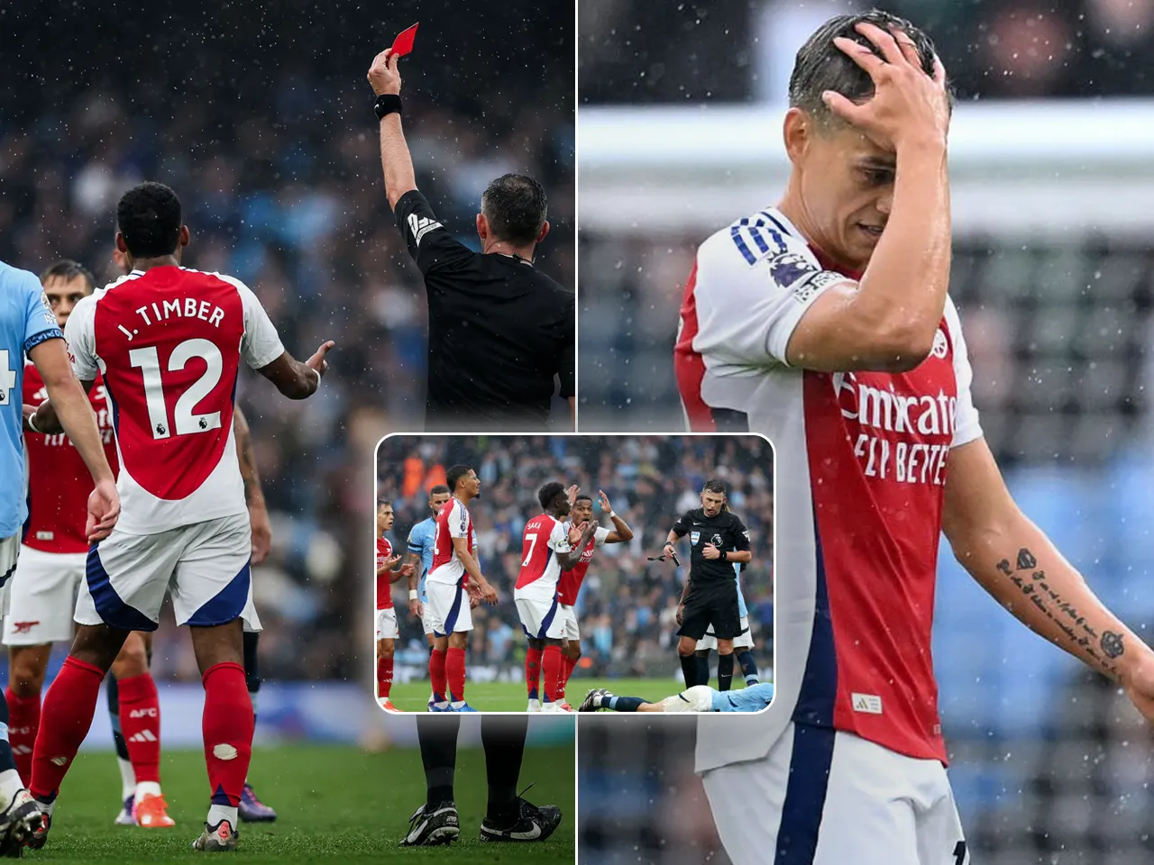 Leandro Trossard red card