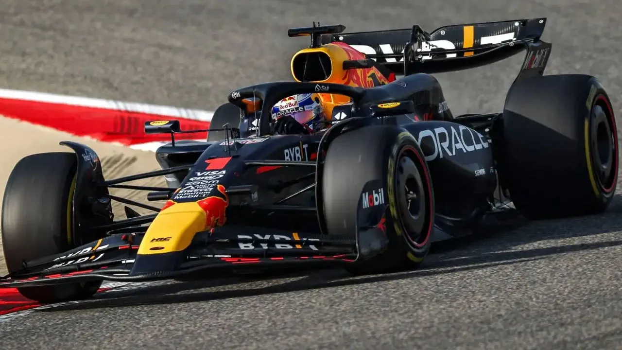 Max Verstappen in his RB20 