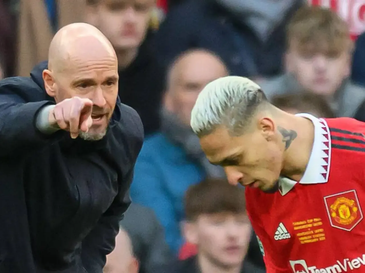 Erik ten Hag and Antony