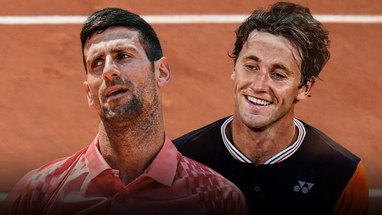Novak Djokovic vs Casper Ruud (Source - X)
