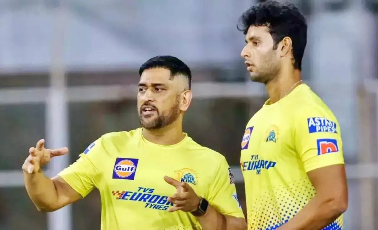 Shivam Dube and MS Dhoni