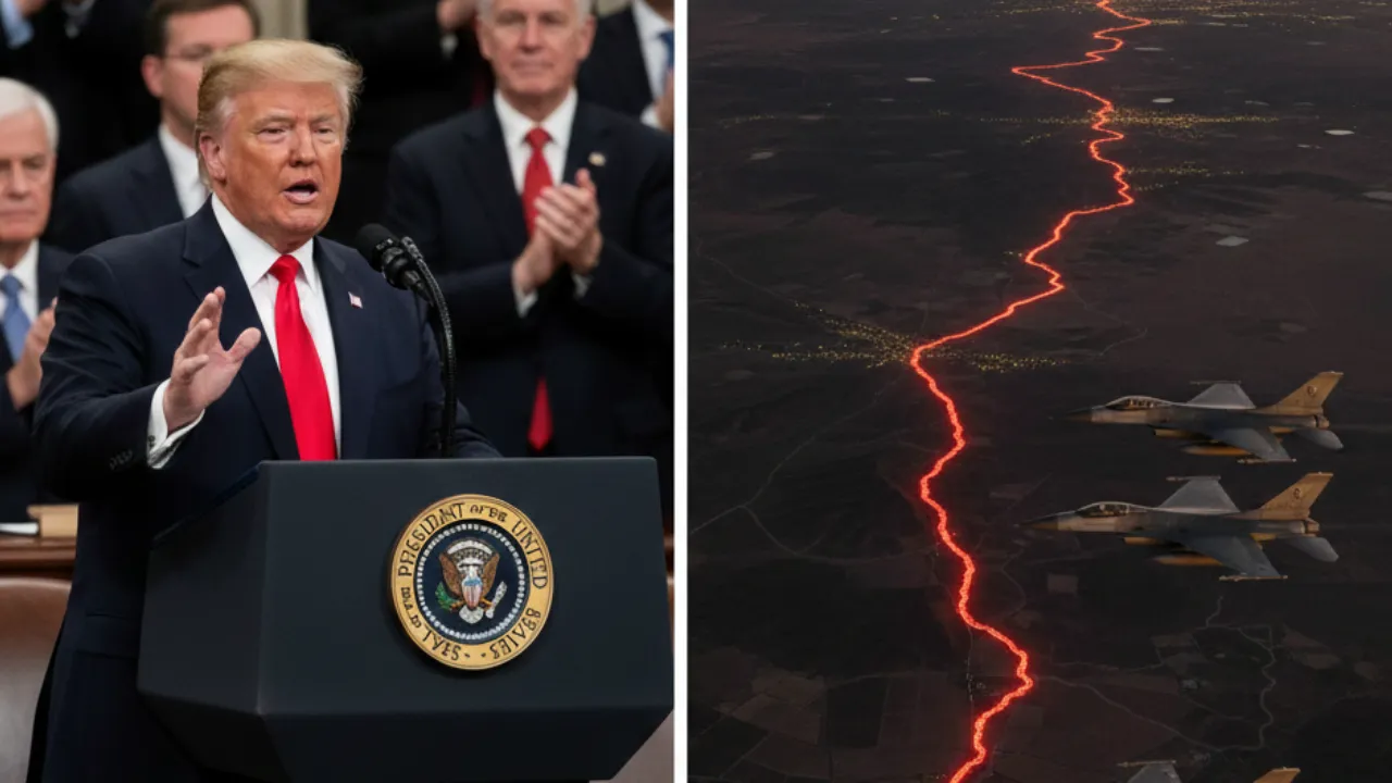 US President Donald Trump during his 2026 State of the Union address.