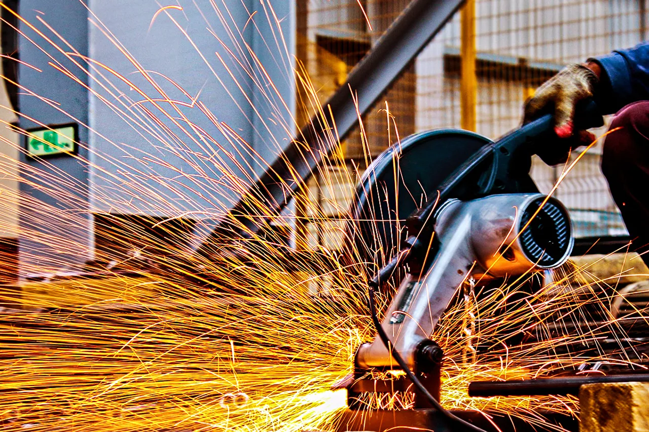 steel manufacture in factory