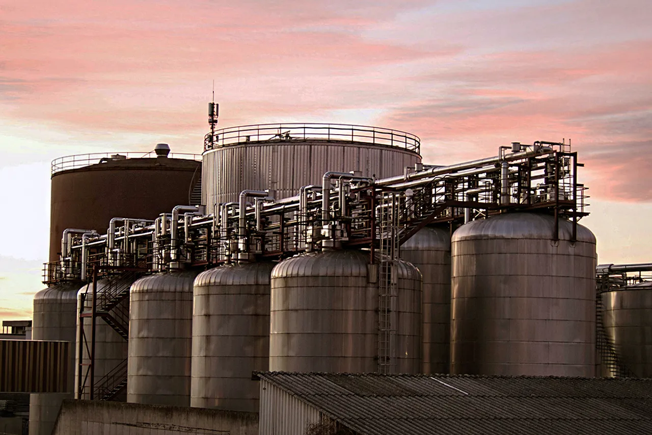 oil stored in factory