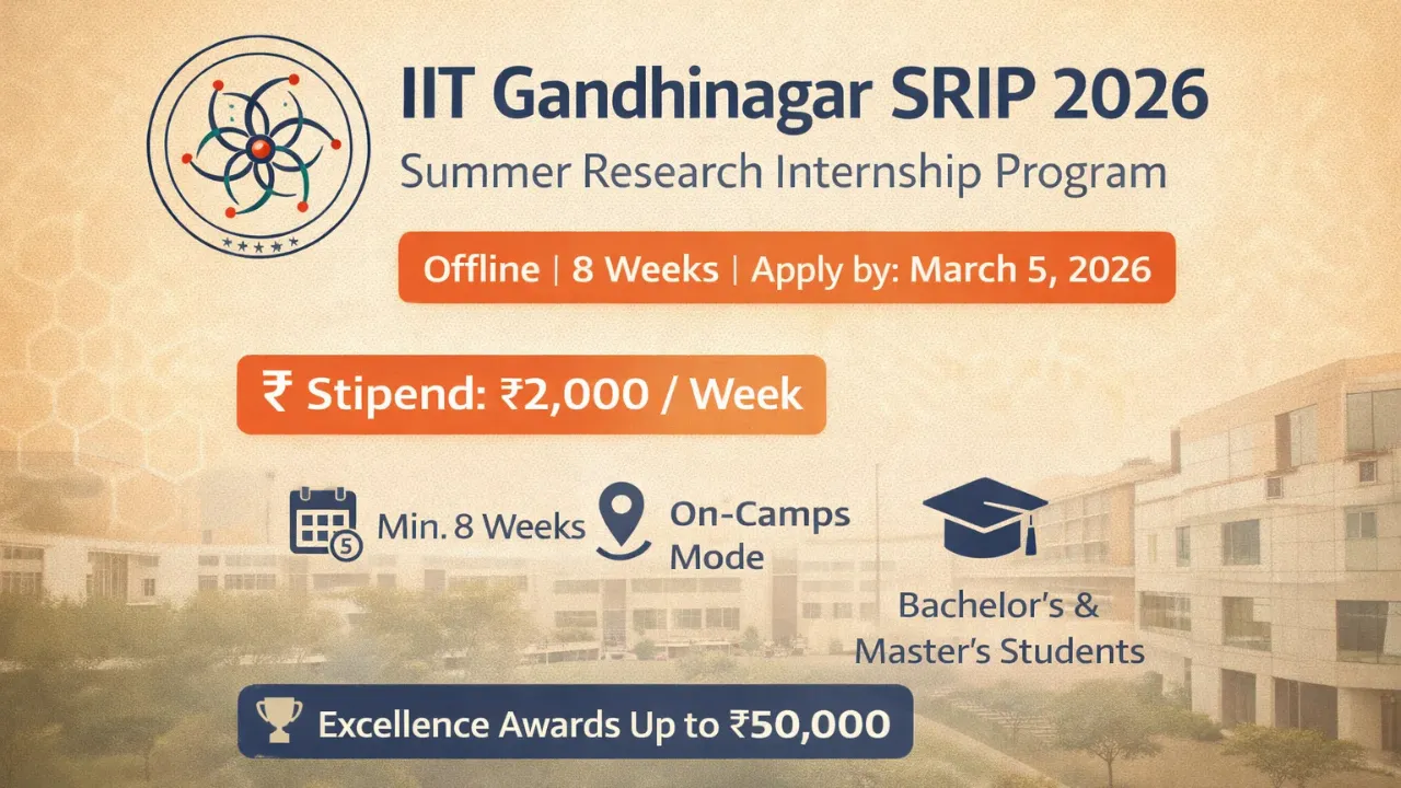 IIT Gandhinagar Summer Internship 2026