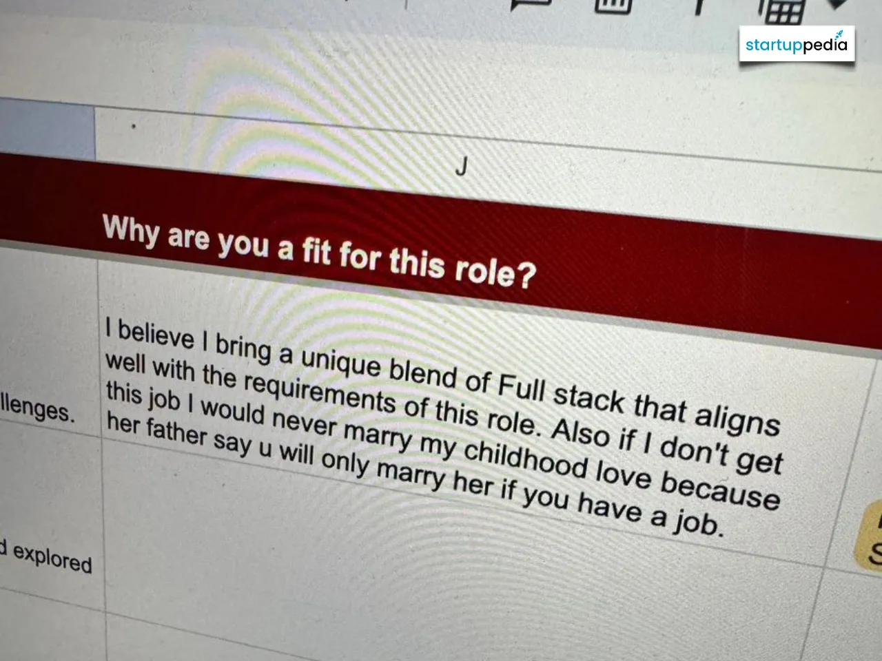 Jobseeker's Funny Pitch