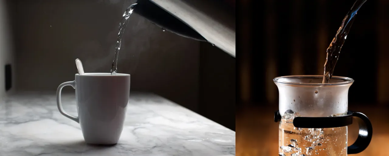Hot water