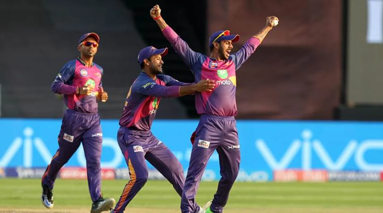 இறுதி போட்டியில் புனே சூப்பர் ஜெயிண்ட் : டோனி, வாஷிங்டன் சுந்தர் அபாரம்