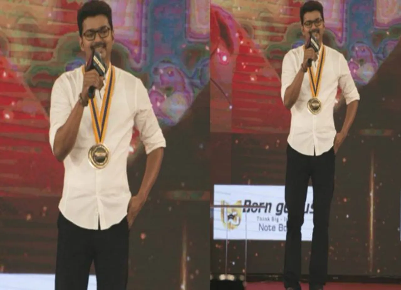 காப்பியடித்து அந்த நிகழ்ச்சியில் பேசினாரா விஜய்? வைரலாகும் வீடியோ!
