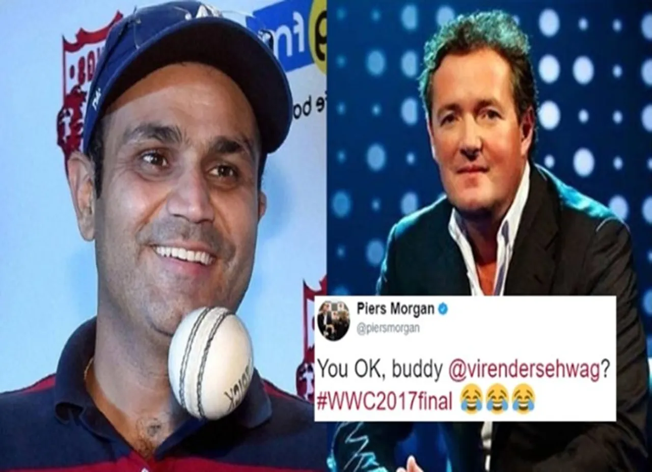 Ind Vs Eng World Cup: இந்திய அணி தோல்வியை கிண்டல் செய்த மோர்கன்: தக்க பதிலடி கொடுத்த சேவாக்!