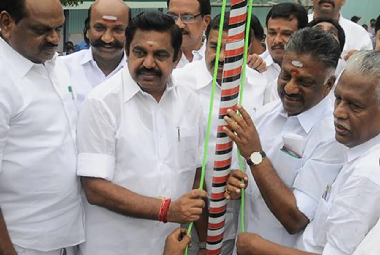 aiadmk, tamilnadu, tamilnadu government, cm edappadi palaniswami, deputy cm o.panneerselvam, aiadmk 46th anniversary, jeyalalitha,