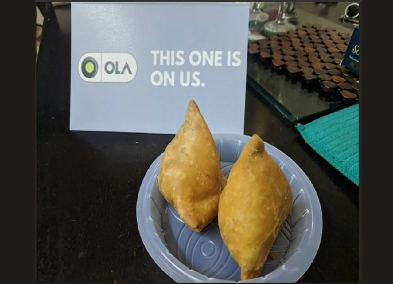 ola cab, samosa, cancellation fee