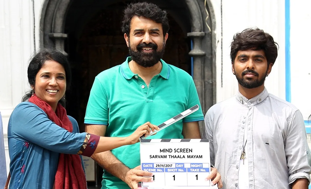 ‘சர்வம் தாளமயம்’ படத்தின் பூஜை - புகைப்படத் தொகுப்பு