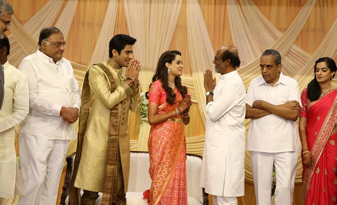 ஏவி.எம். திருமண விழாவில் பங்கேற்ற பிரபலங்களின் புகைப்படத் தொகுப்பு