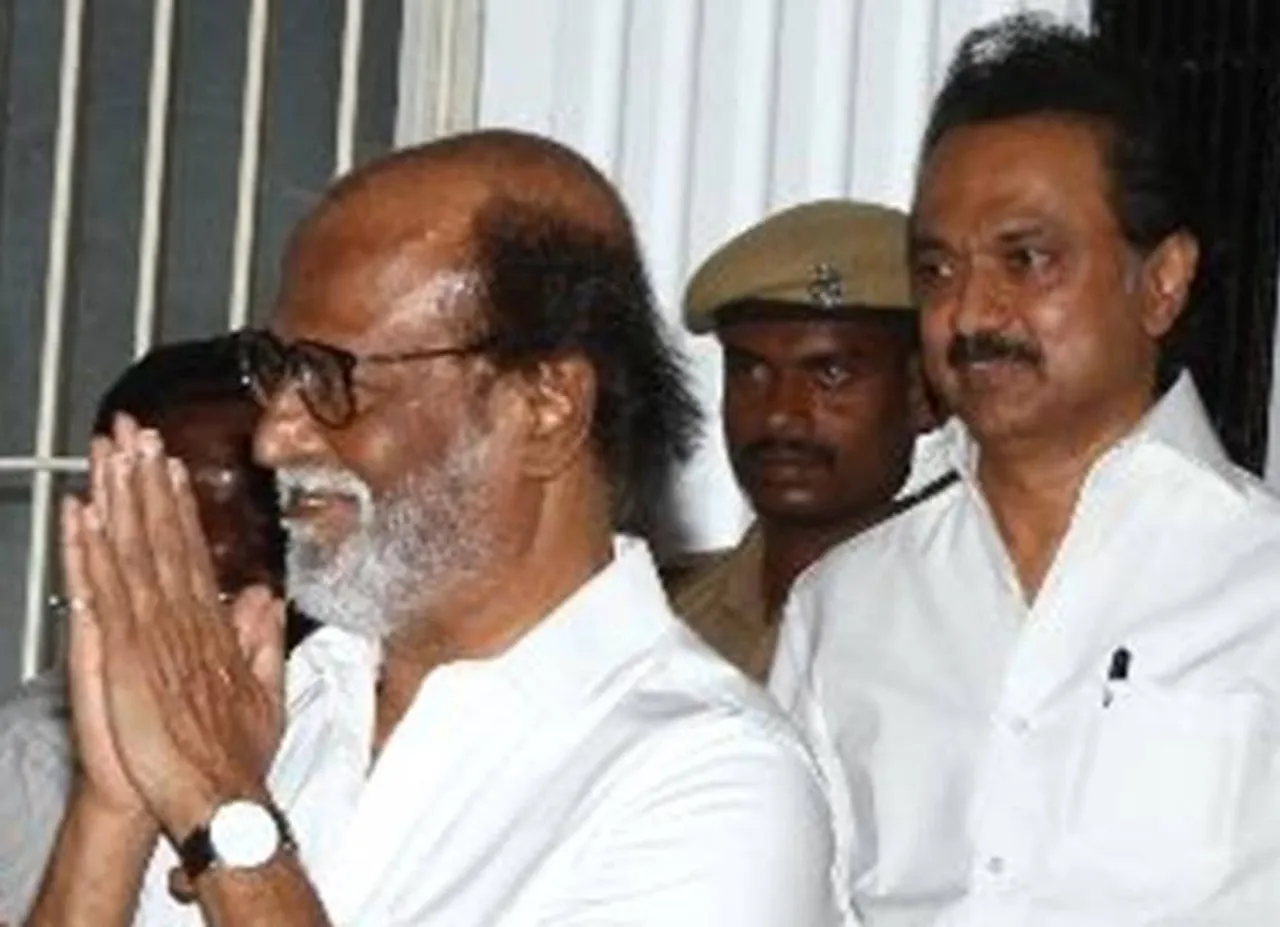 Rajinikanth and MK.Stalin